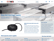 Tablet Screenshot of meanwell-web.com